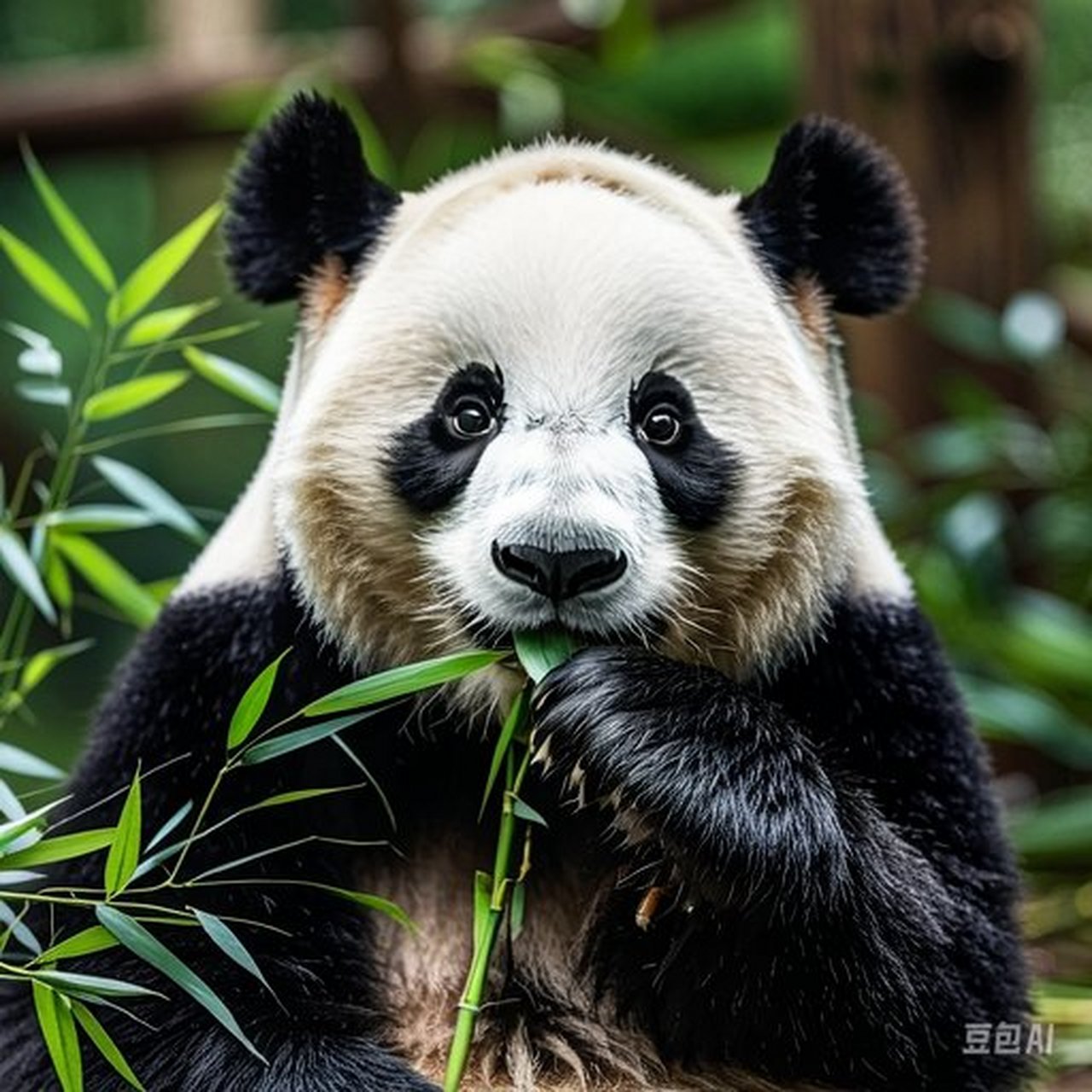 国宝熊猫萌萌达很是可爱,知道它成为国宝的原因就是过于呆萌,不能适应