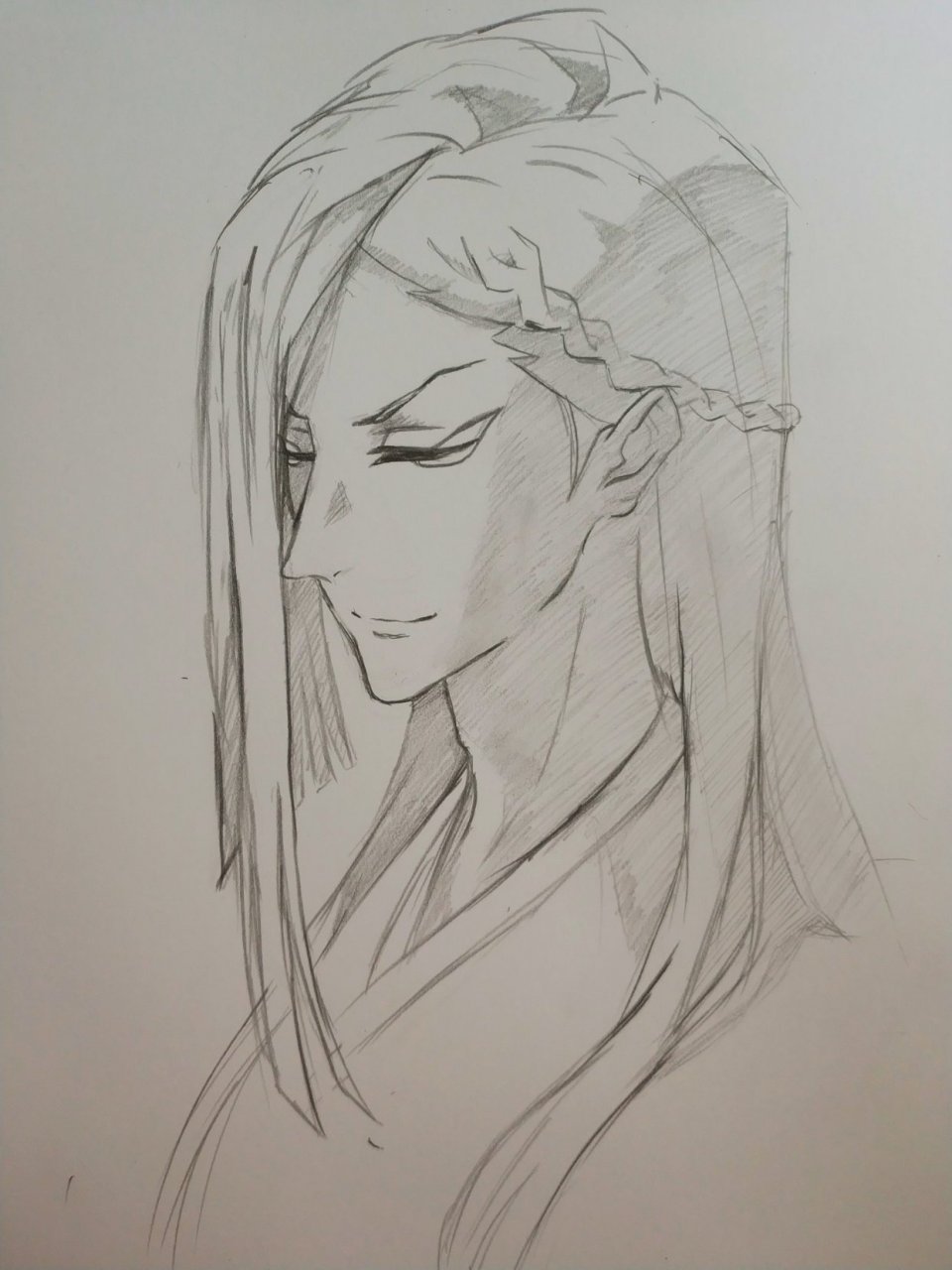 临摹一张中元神君#历师# #临摹# 图源网