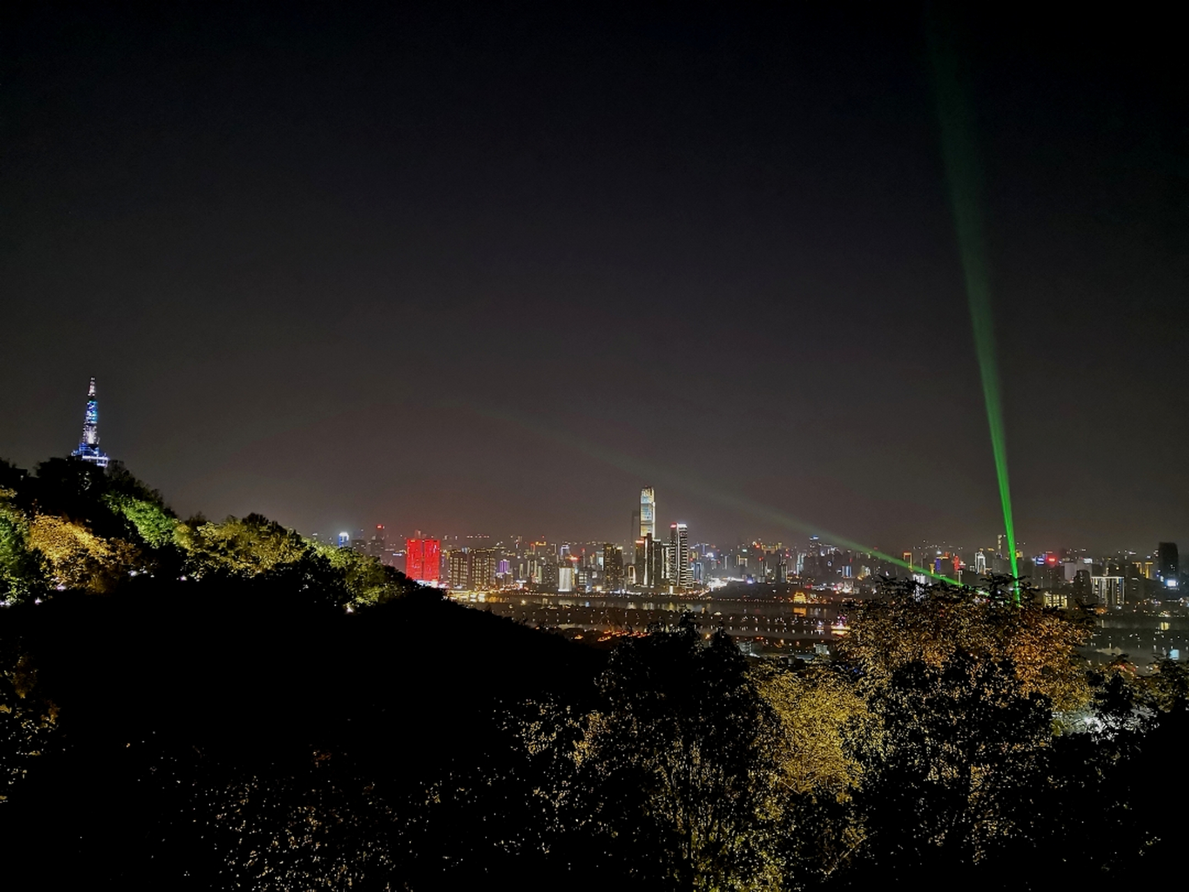 长沙岳麓山夜景图片图片