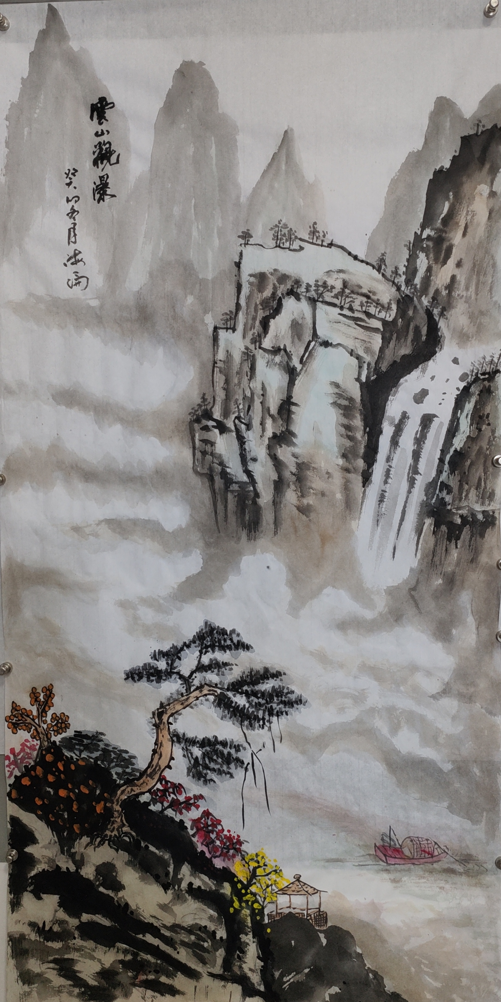 中国画中的山间景色,简直美得如诗如画!