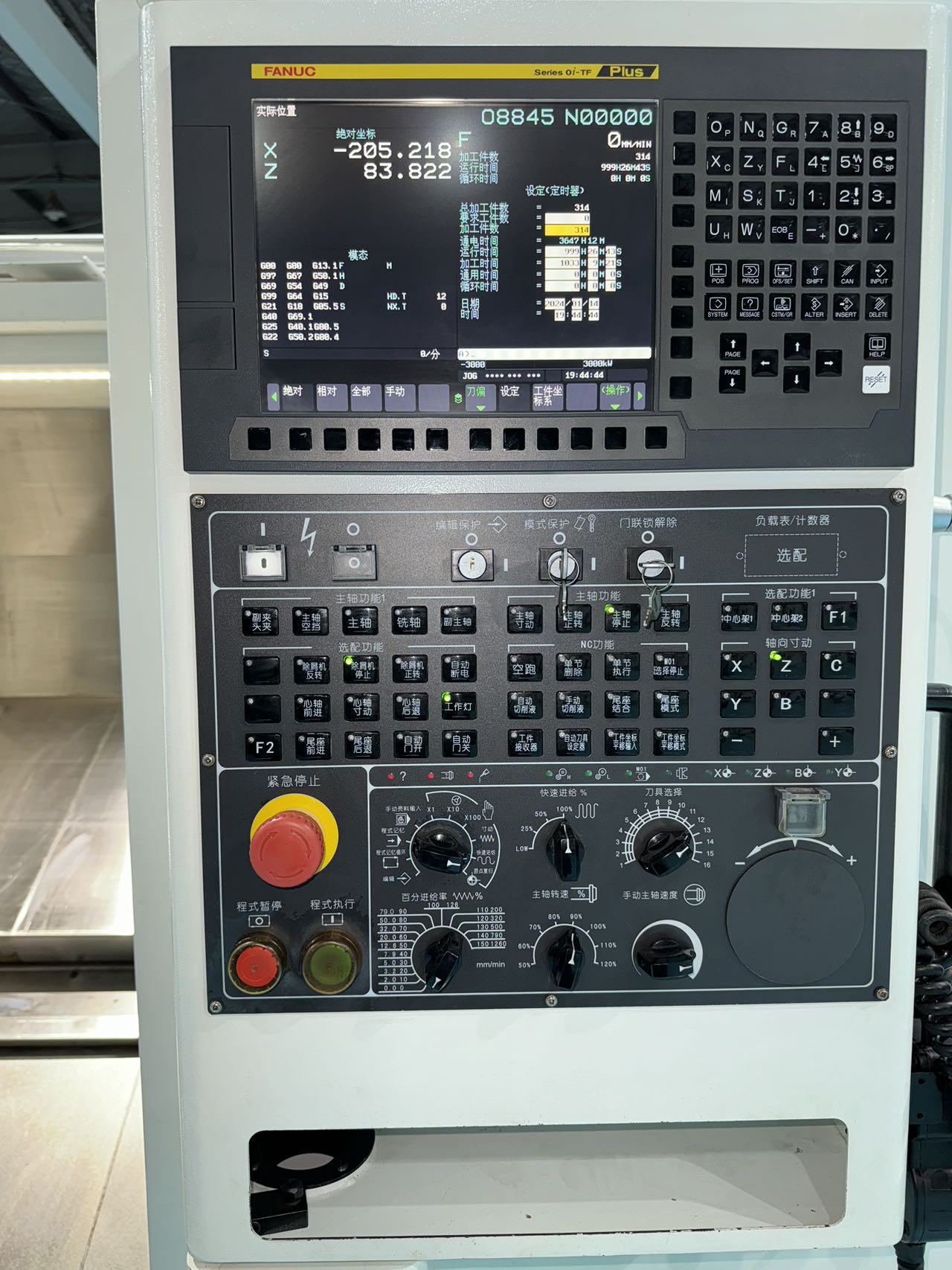 2台台群200l数控斜轨车床,发那科tf