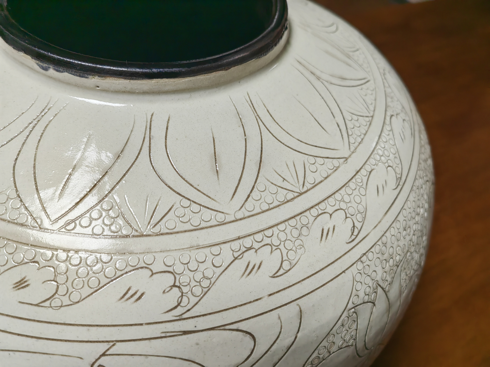 传统文化# 无心捡漏,国庆假期成功捡漏一件宋代磁州窑珍珠地孩儿虾缮