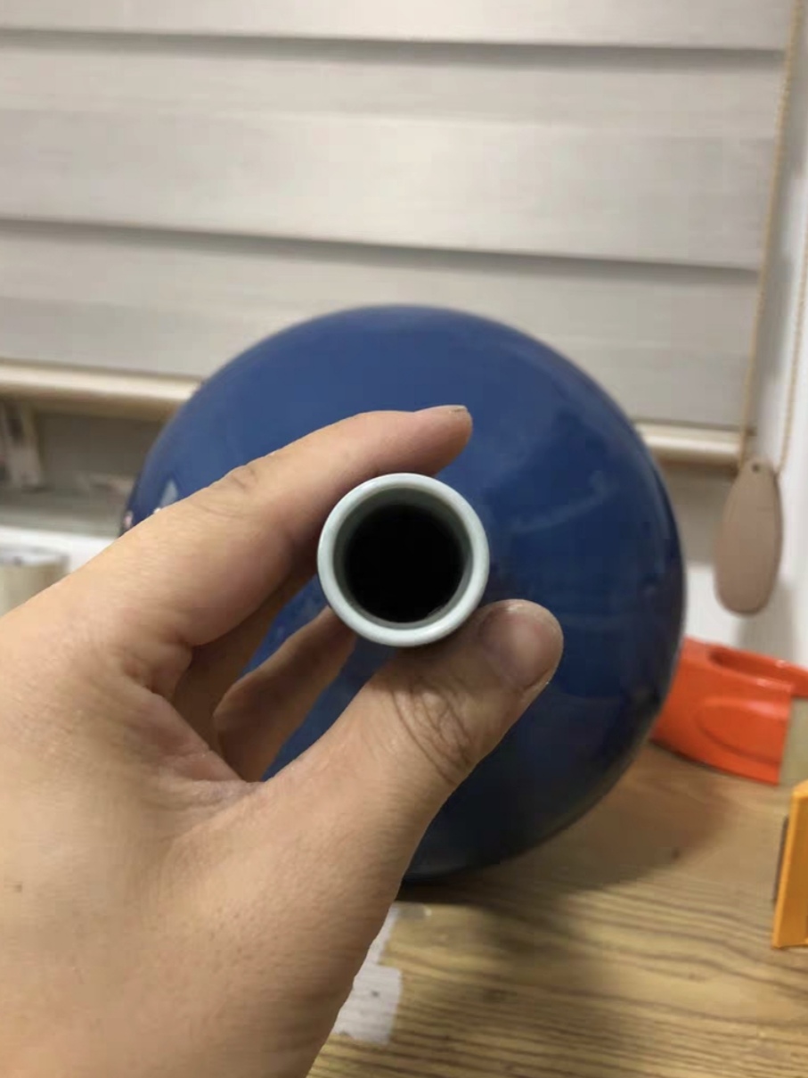 清代霁蓝釉长颈胆瓶·康熙御制遗珍