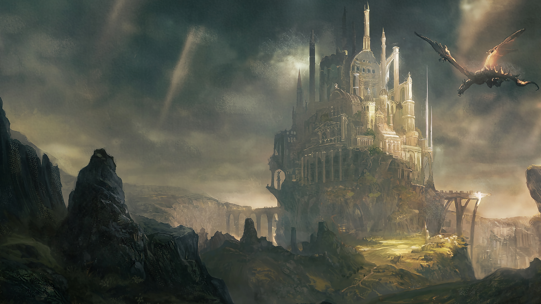 动漫古风城堡#二次元美图# #动漫美图