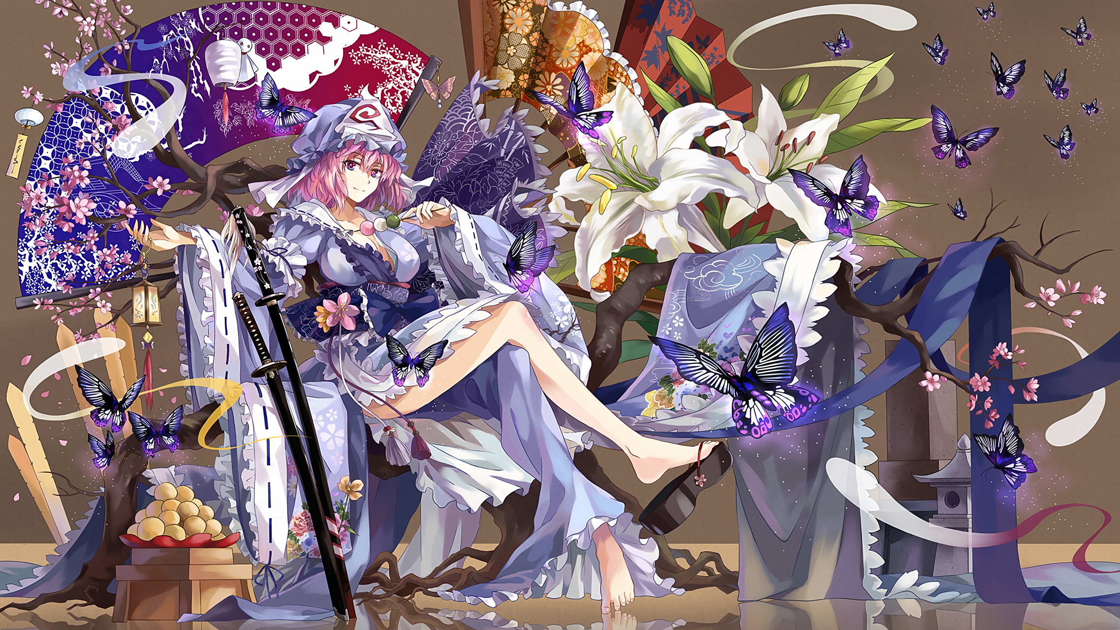 和服 美少女壁纸#二次元美图# #动漫美图