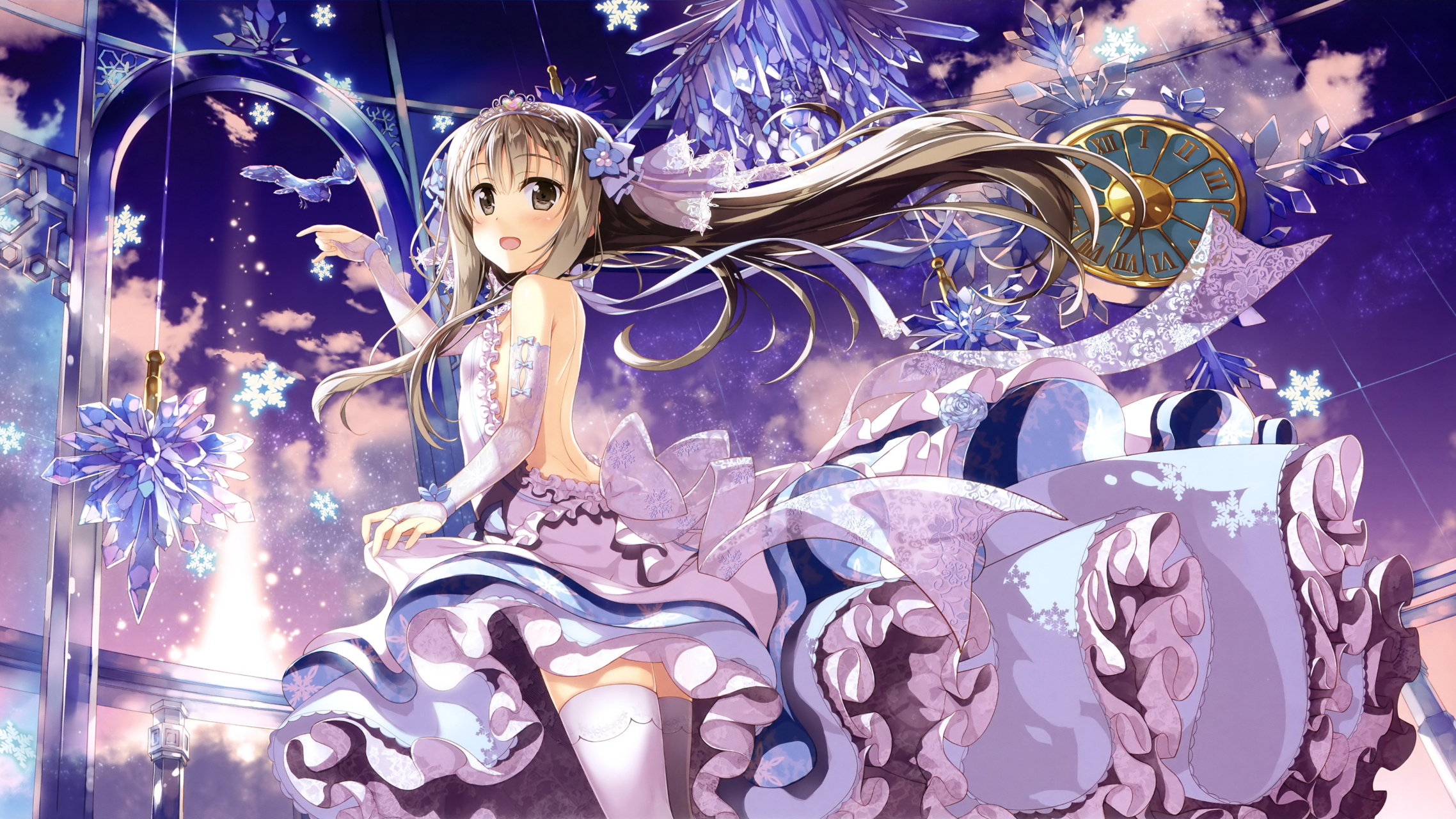 超大分辨率白丝萝莉#动漫壁纸# #二次元美图