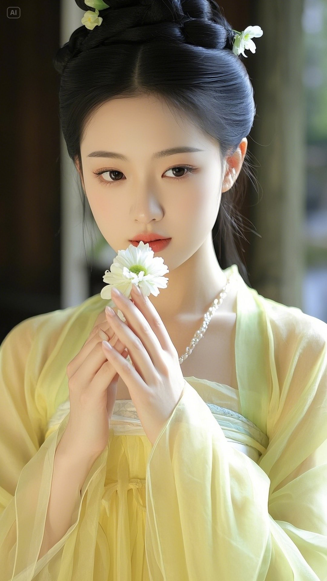 今天穿汉服的小姐姐超好看,像是从古画里走出来的,美得让人心动!