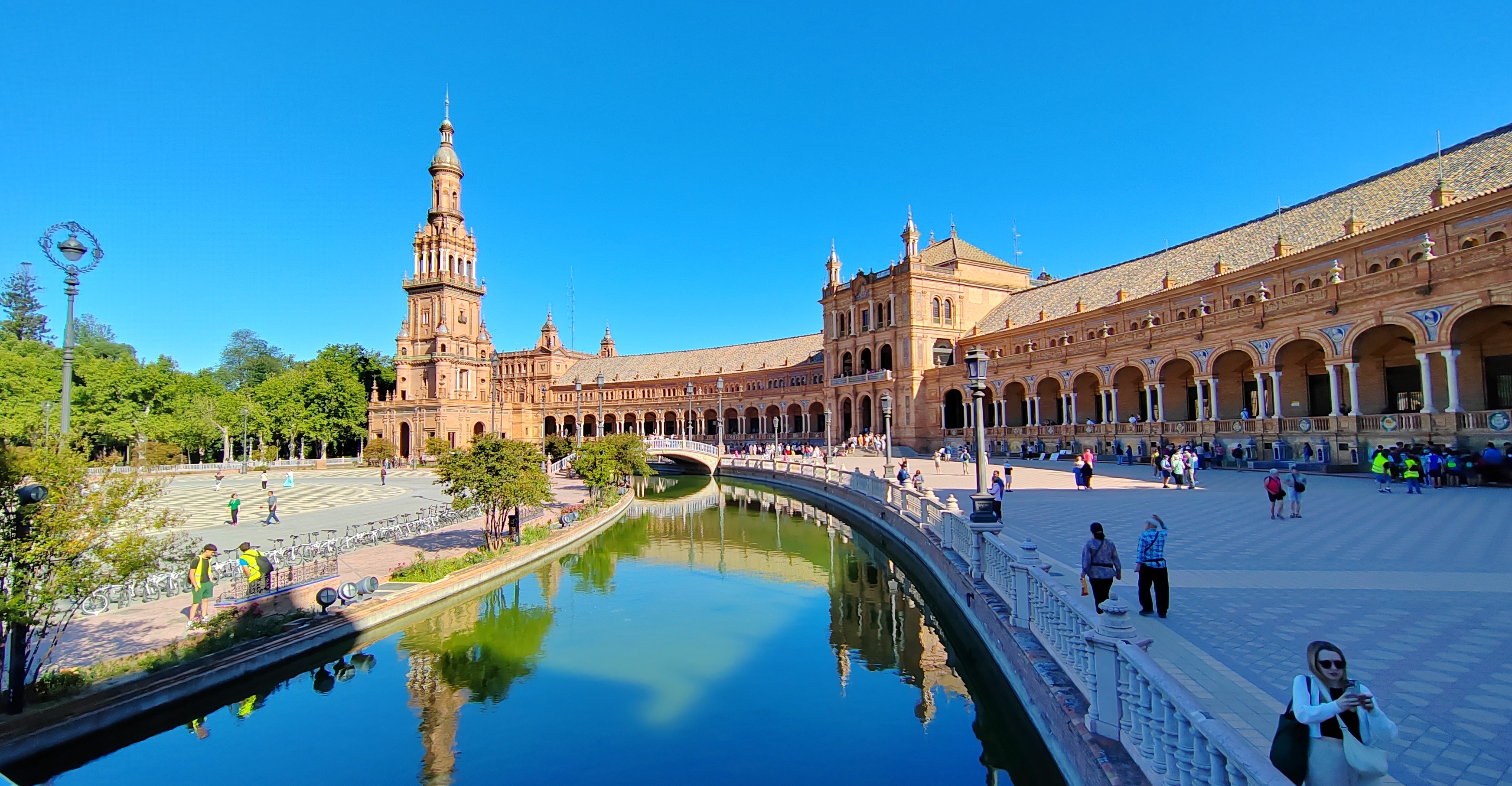 塞维利亚西班牙广场(plaza de espa?a).