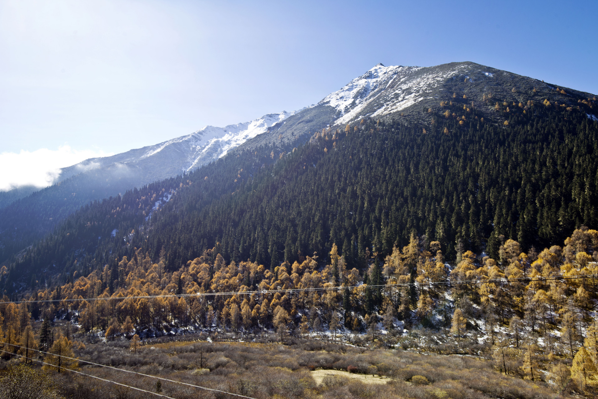 最美的风光就在路上,在四川阿坝藏族羌族自治州黑水县你可以不用到景