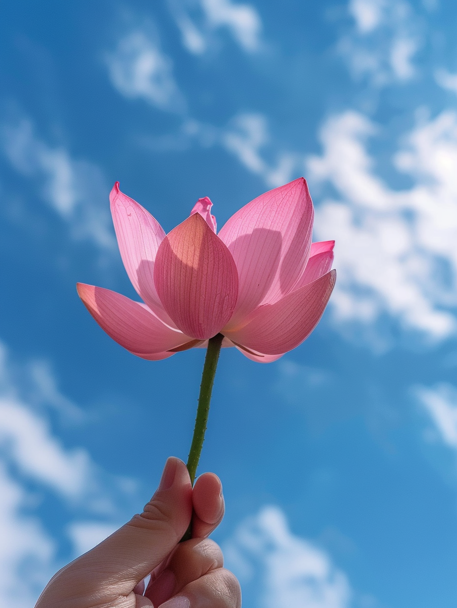 手持花束迎风扬,艳丽色彩映天光 绚烂花儿多娇美,纷繁花团拥芬芳.