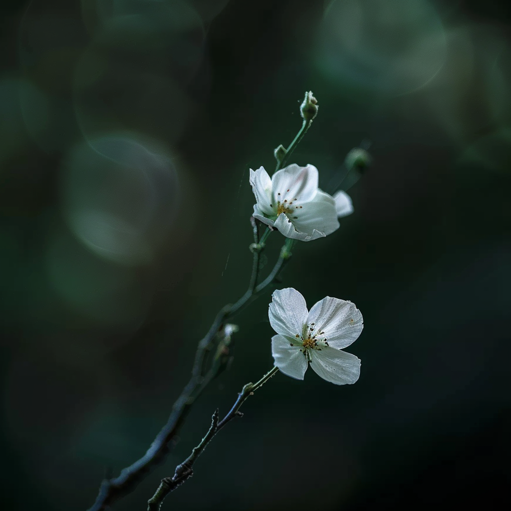 幽林一枝花独放