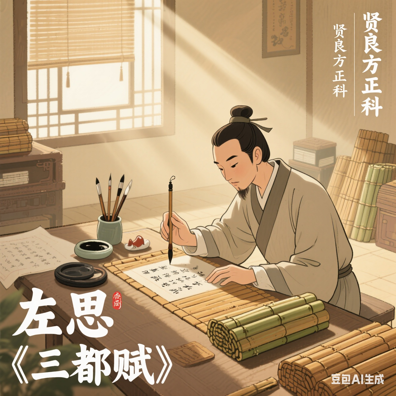 墨韵惊鸿:左思与洛阳纸贵的千年绝响