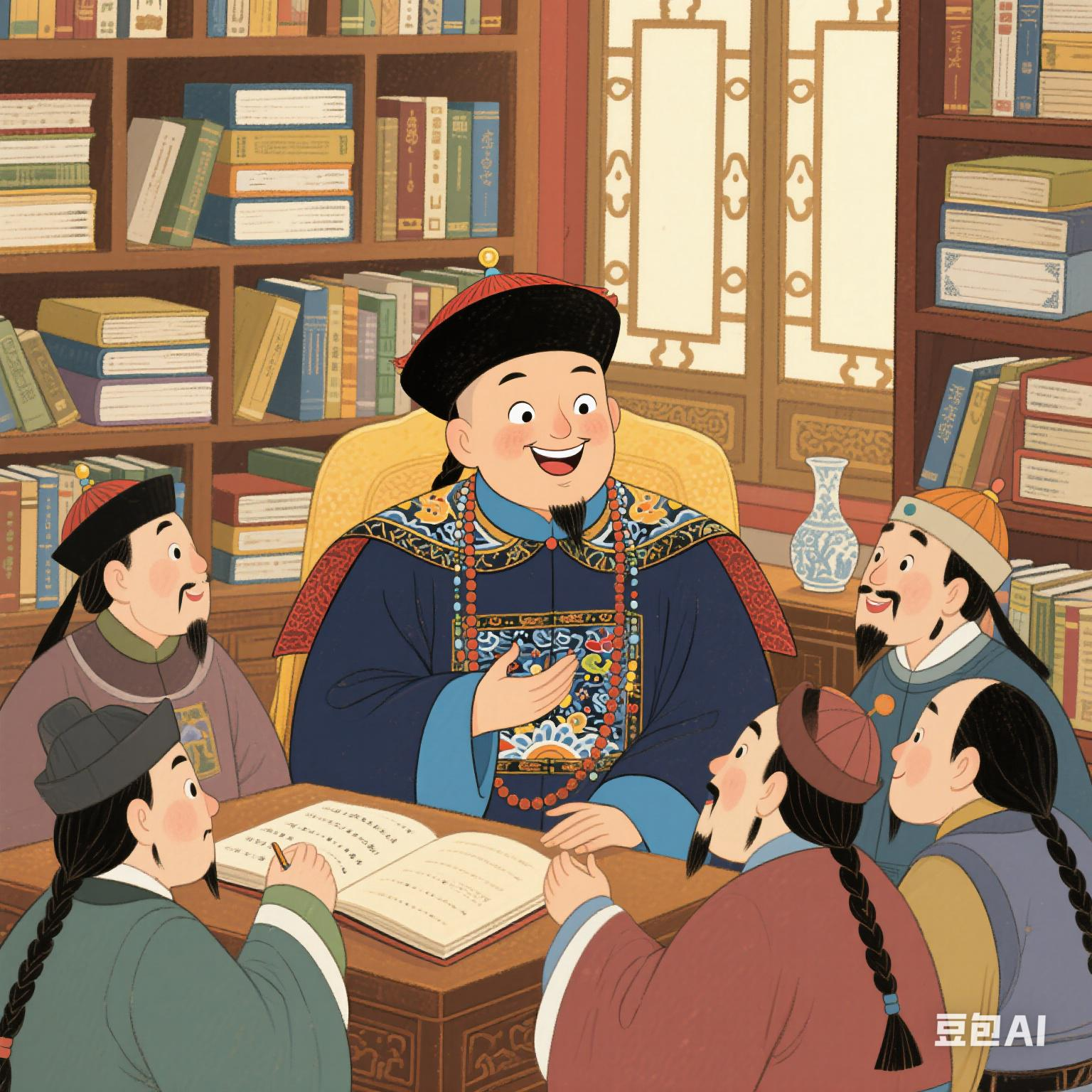 御案前,户部与工部的大臣正为修缮御花园假山的石料