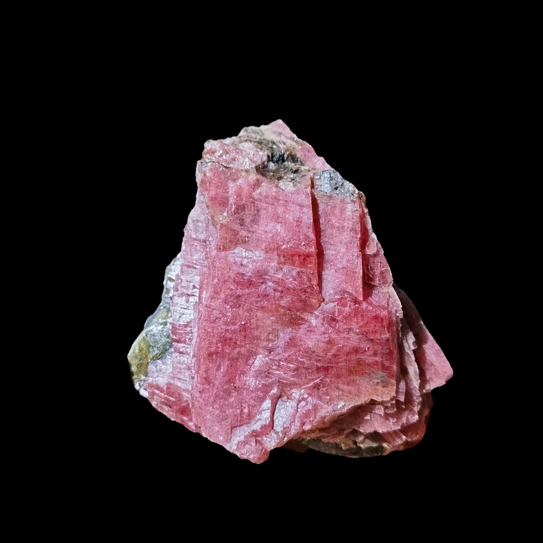 蔷薇辉石,天然原石,颜色鲜艳#科普