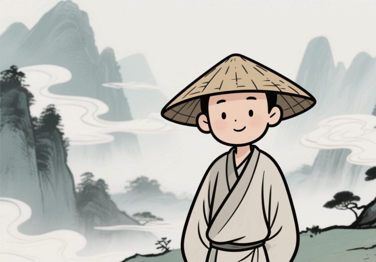 求全得来的东西 迟早都会烟消云散 竹篮打水一场空慎独卡通抱朴守拙