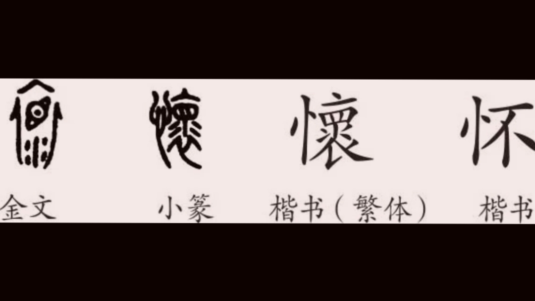引申为胸怀,怀抱