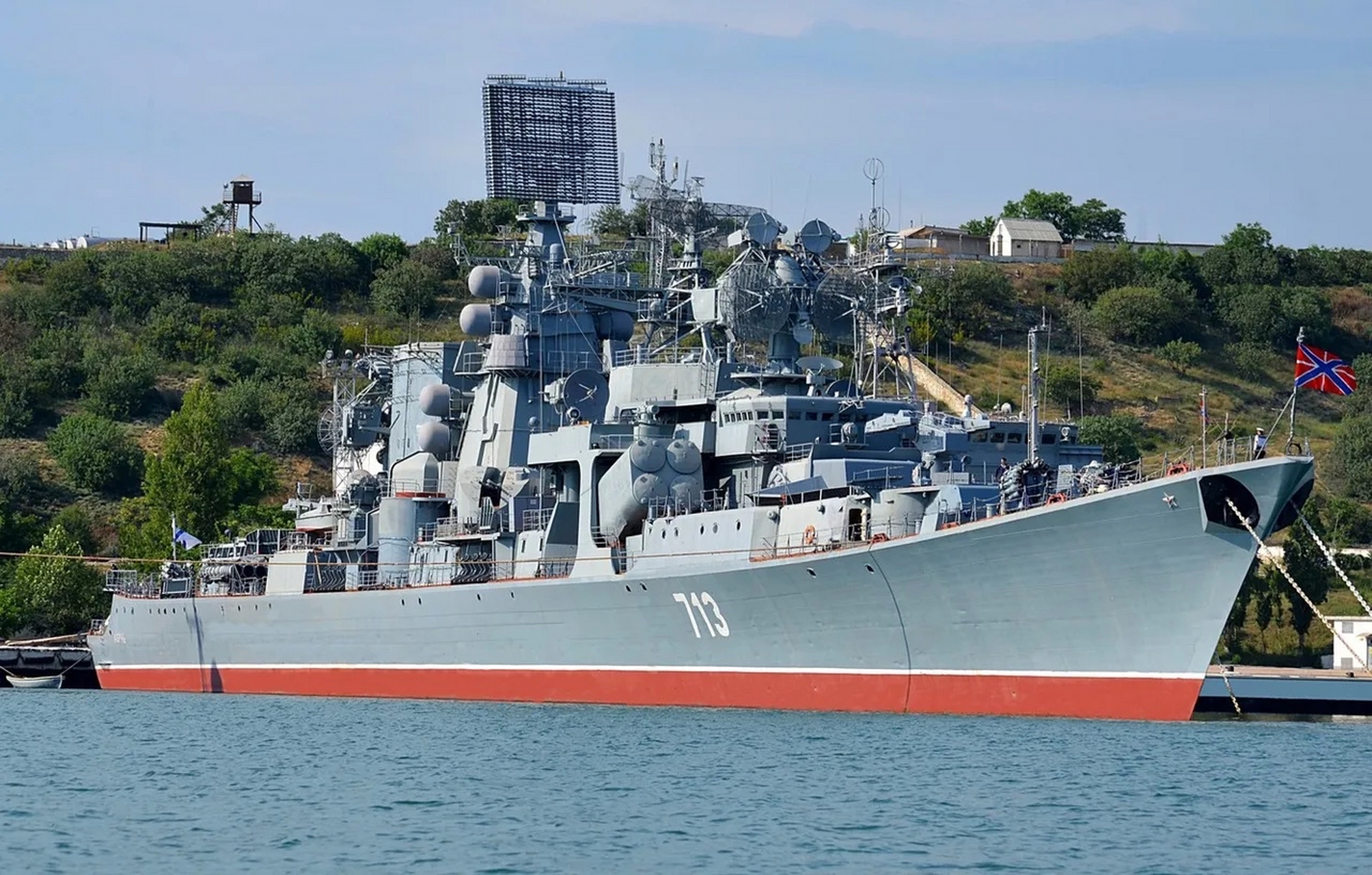 曾经黑海舰队的台柱子,暴力反潜典范,俄罗斯刻赤号巡洋舰.