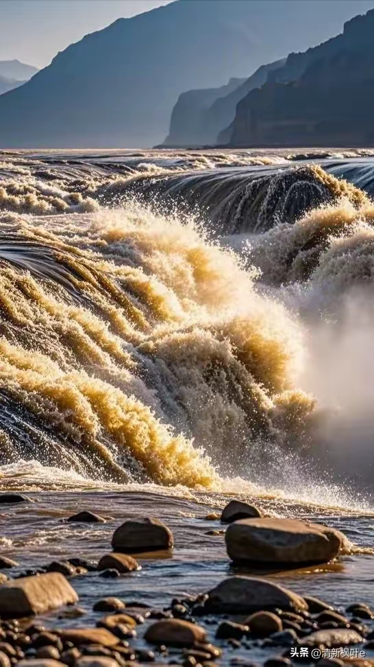 啊,黄河的惊涛骇浪,我要高声赞美你