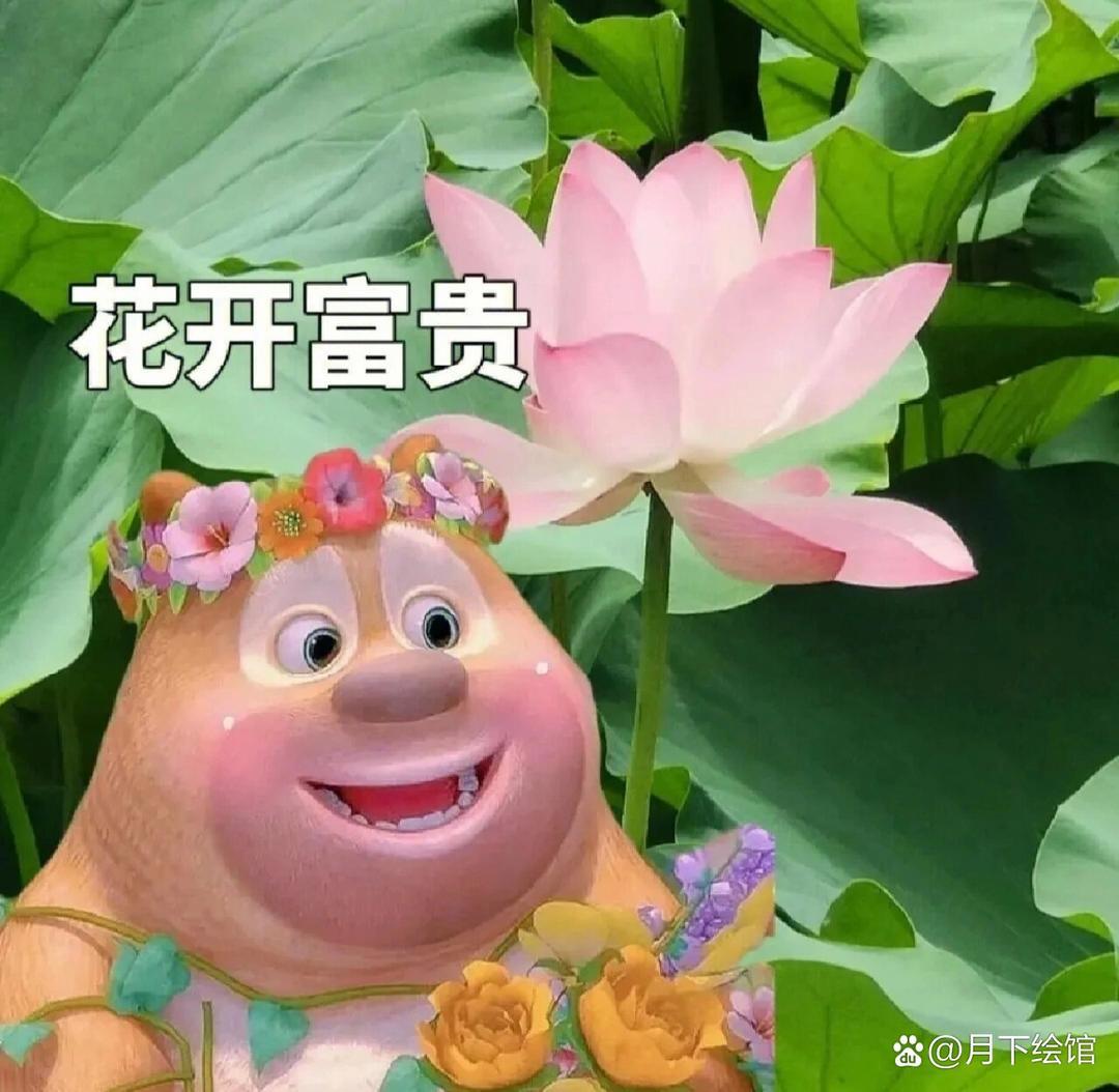 图像上方的文字是"花开富贵
