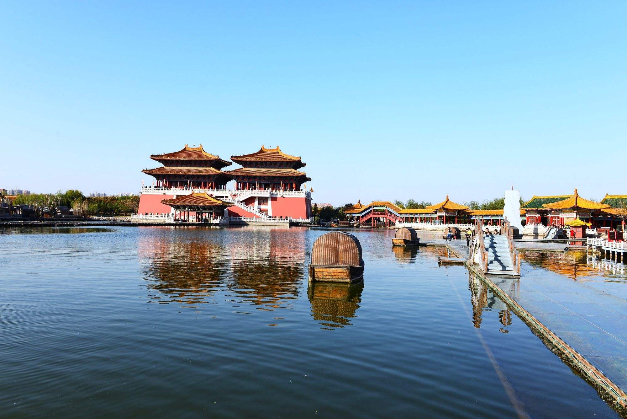 上河图的景点的图片清明上河图主题公园高清图片洛阳清明上河图景区