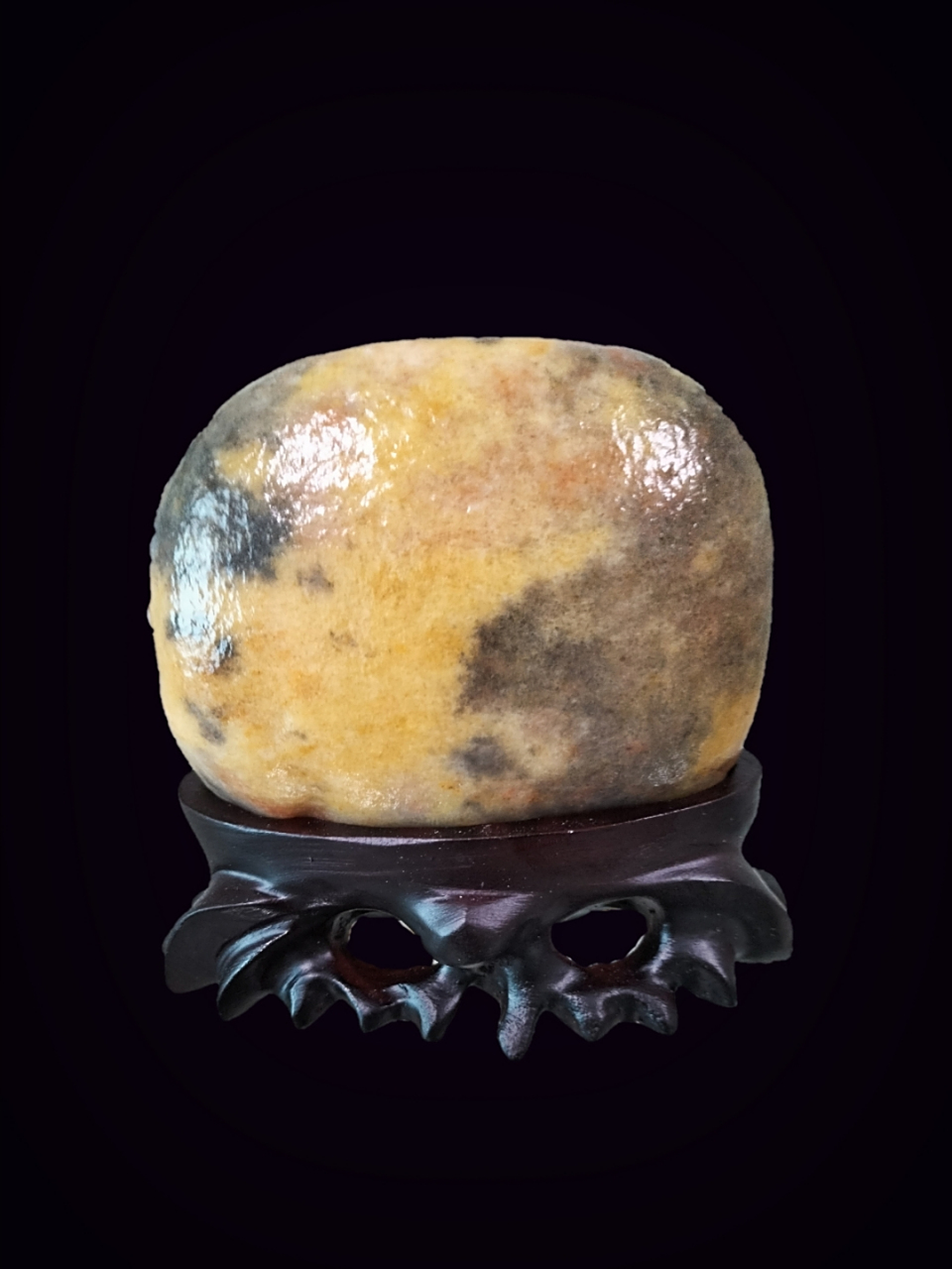 新疆戈壁滩捡的石头#大自然的馈赠# #新疆金丝玉