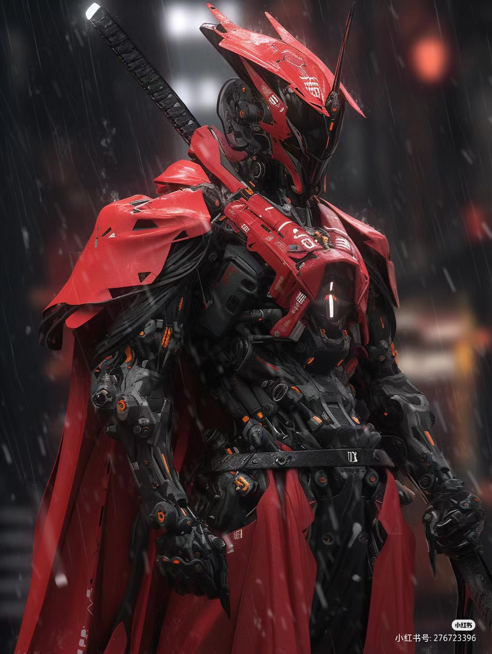 ai绘画赛博朋克机甲