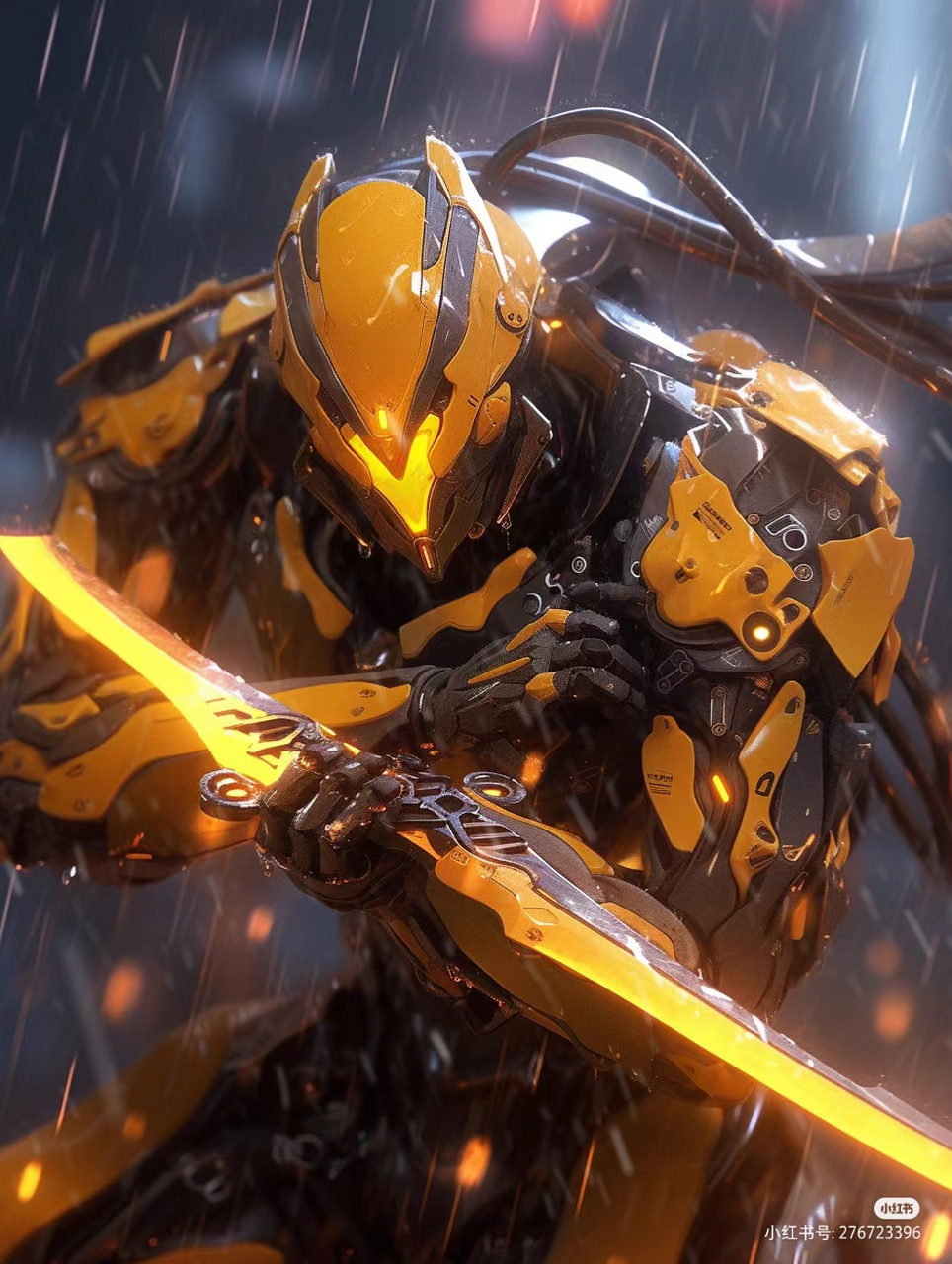 ai绘画赛博朋克机甲