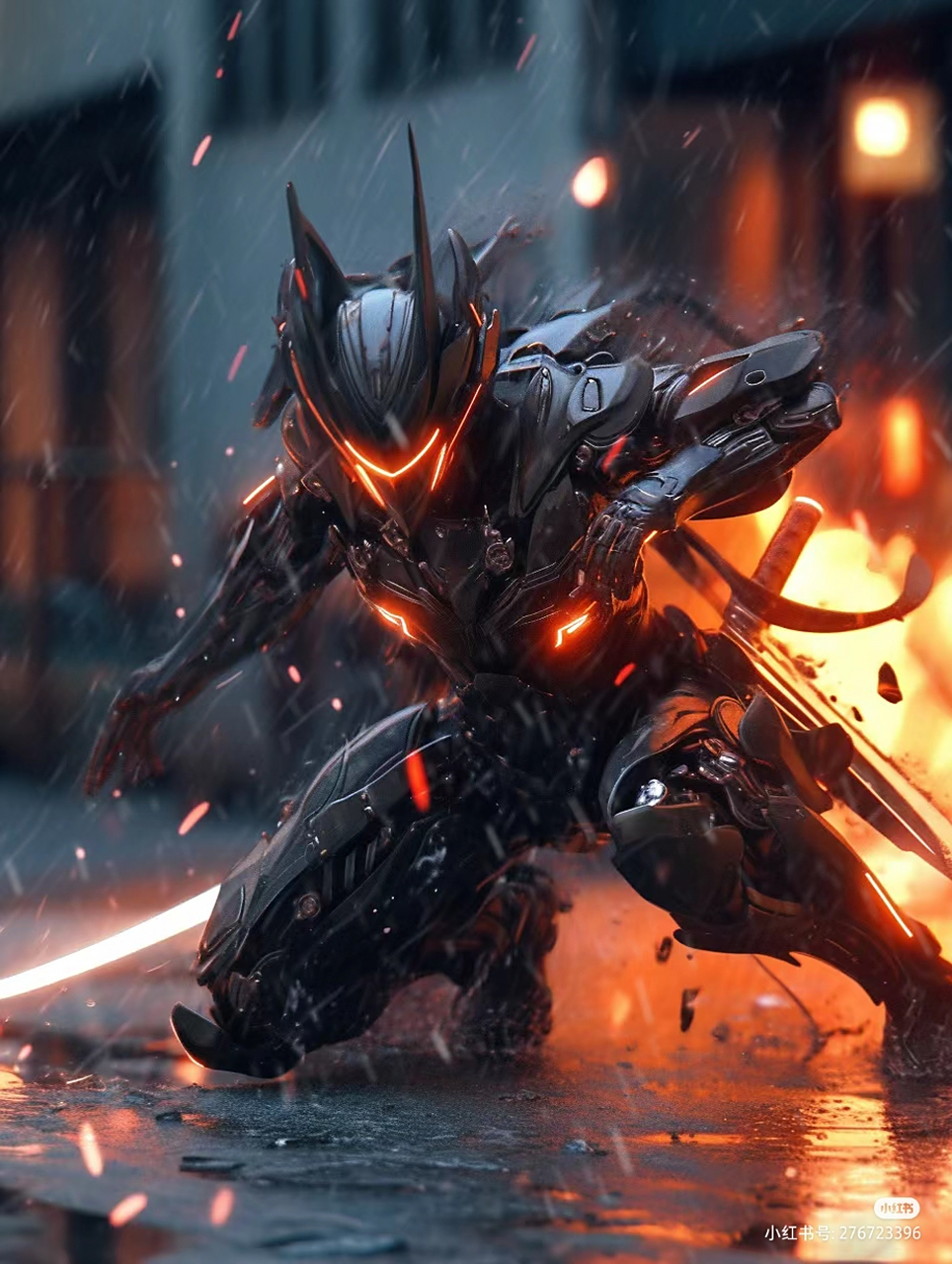 ai绘画赛博朋克机甲