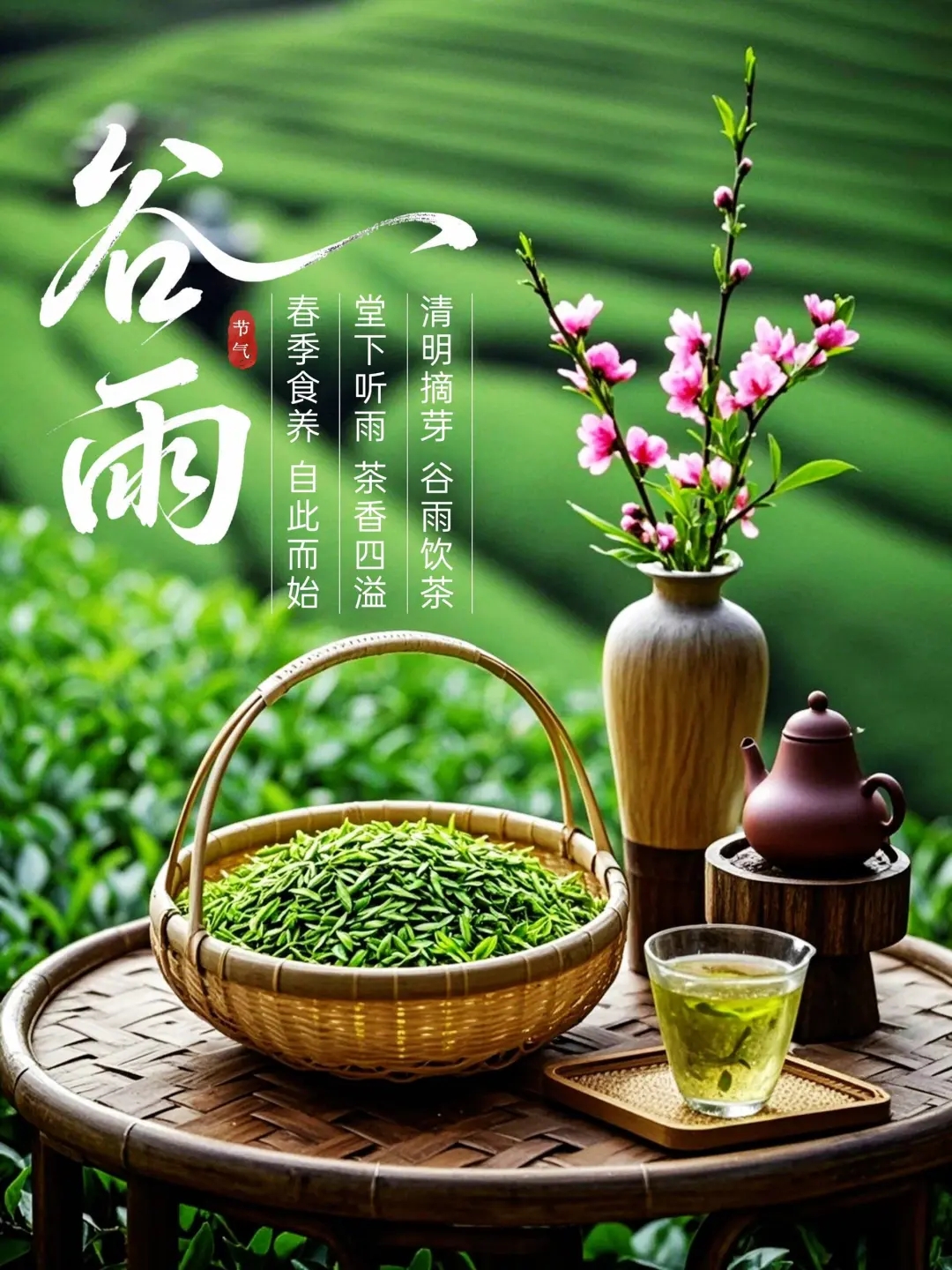 谷雨周末早安 /