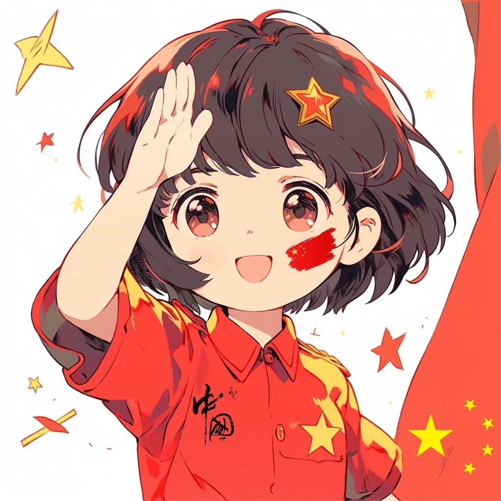 1. 红旗飘扬,国歌嘹亮,国庆的盛典点亮了中华大地