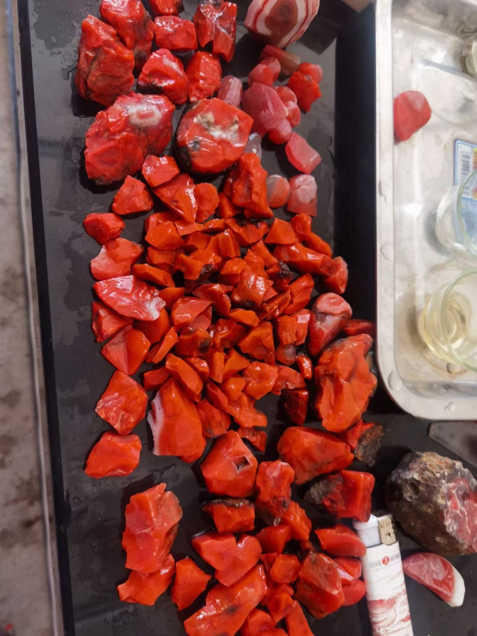 原矿保山南红毛料#保山南红