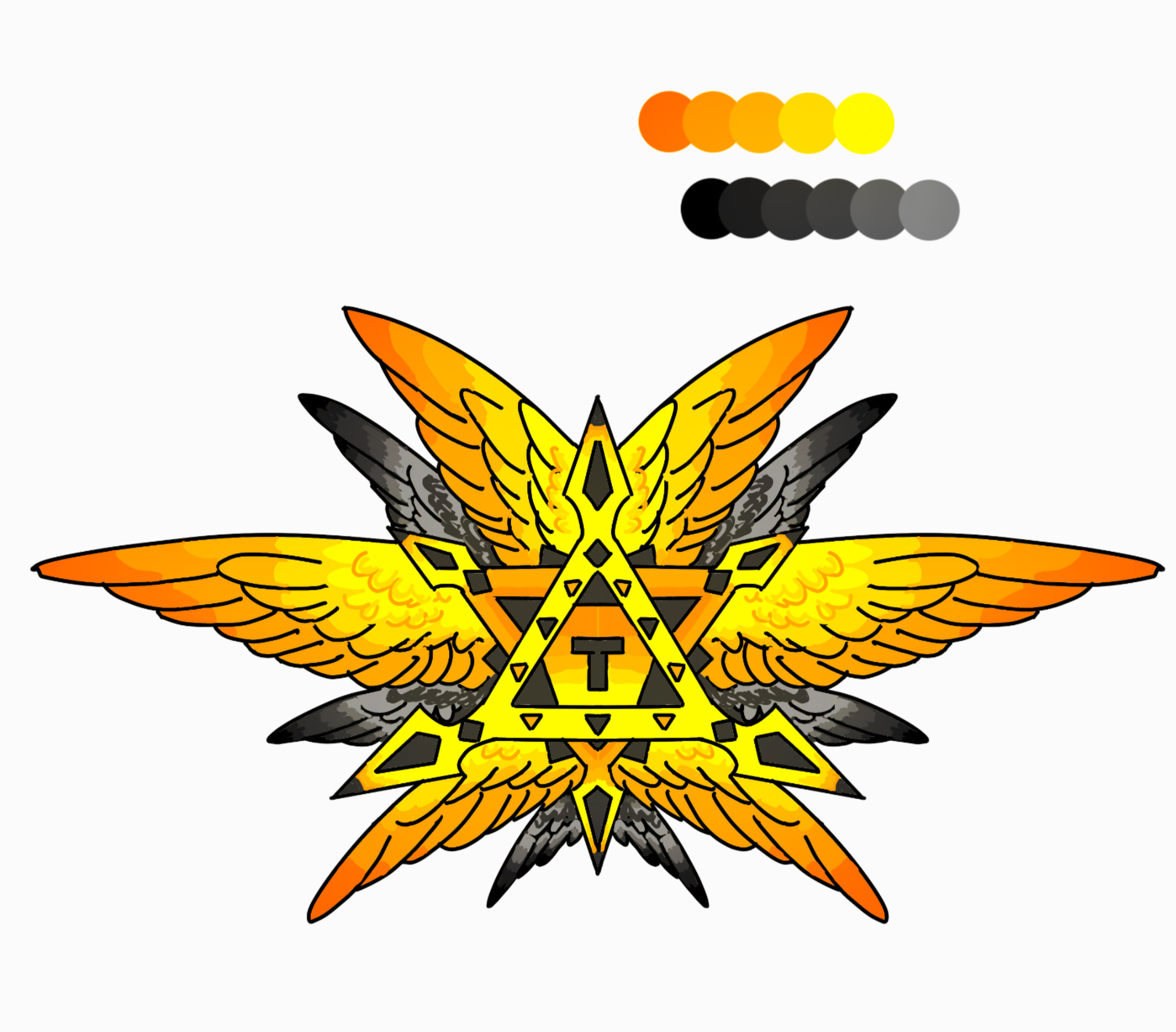 嘿嘿 我的三角t神教有徽章啦 (07▽`)ノ78 (纸绘&指绘)