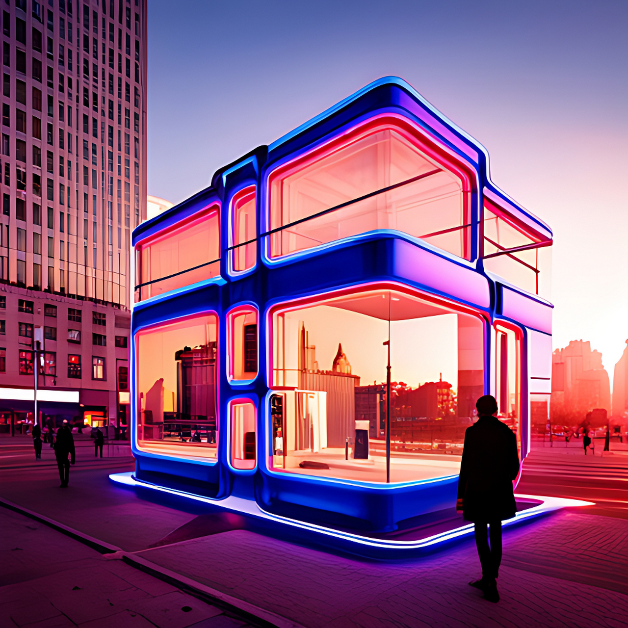 ai绘画商业场景设计效果图 ai绘画是利用人工智能技术,让计算机学习和