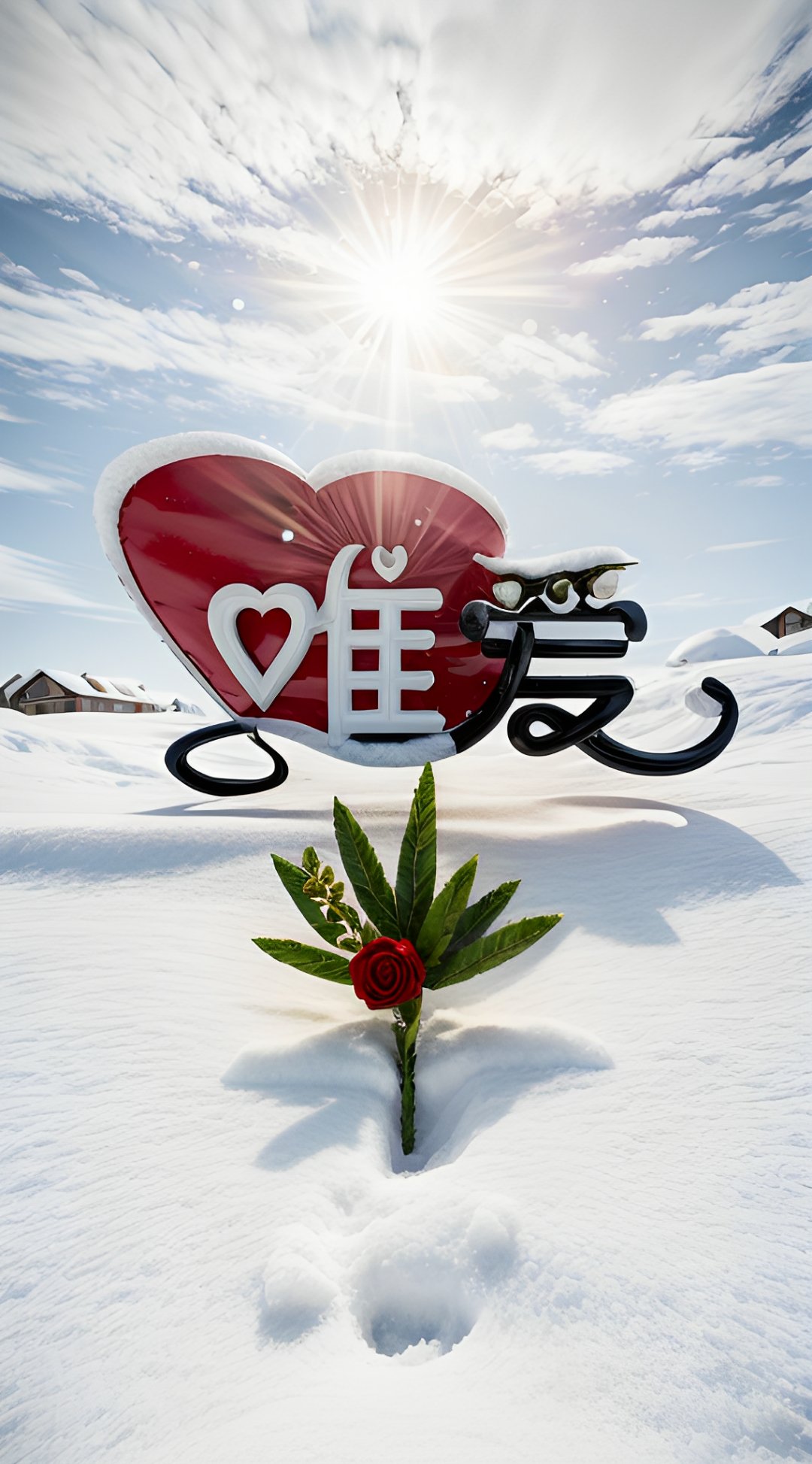 💖冬天的浪漫,藏在这片"唯爱"雪地中❄️