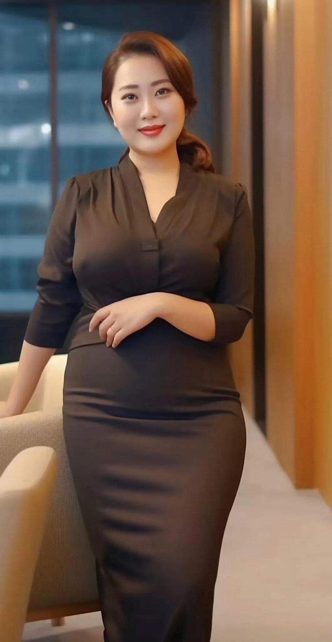 看我们老板娘,五十多岁了,保养的白白胖胖的,是不是也很有范儿?