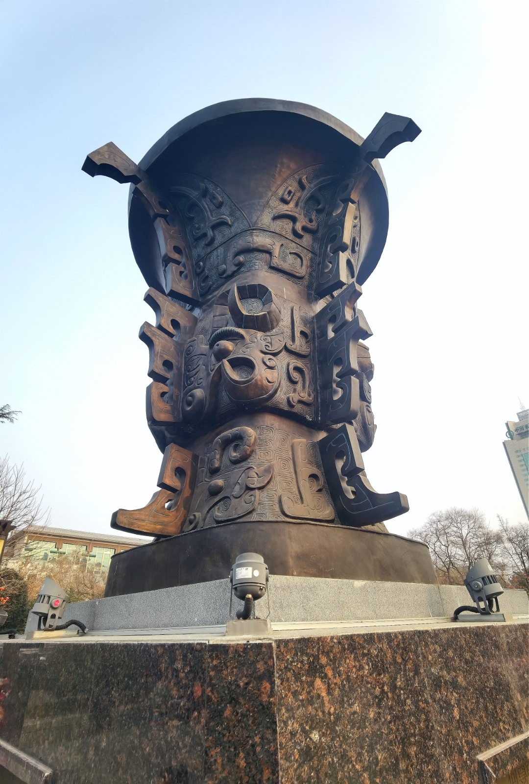 洛阳周王城广场地标欣赏  冬游河南洛阳周王城广场,这里的几处地标