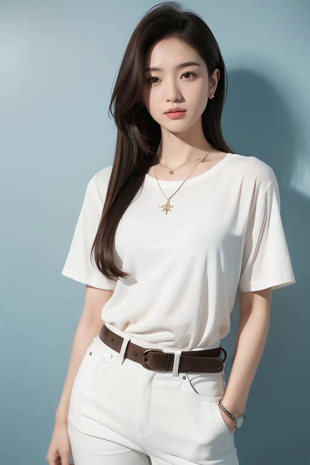 简约白色穿搭,舒适又时尚