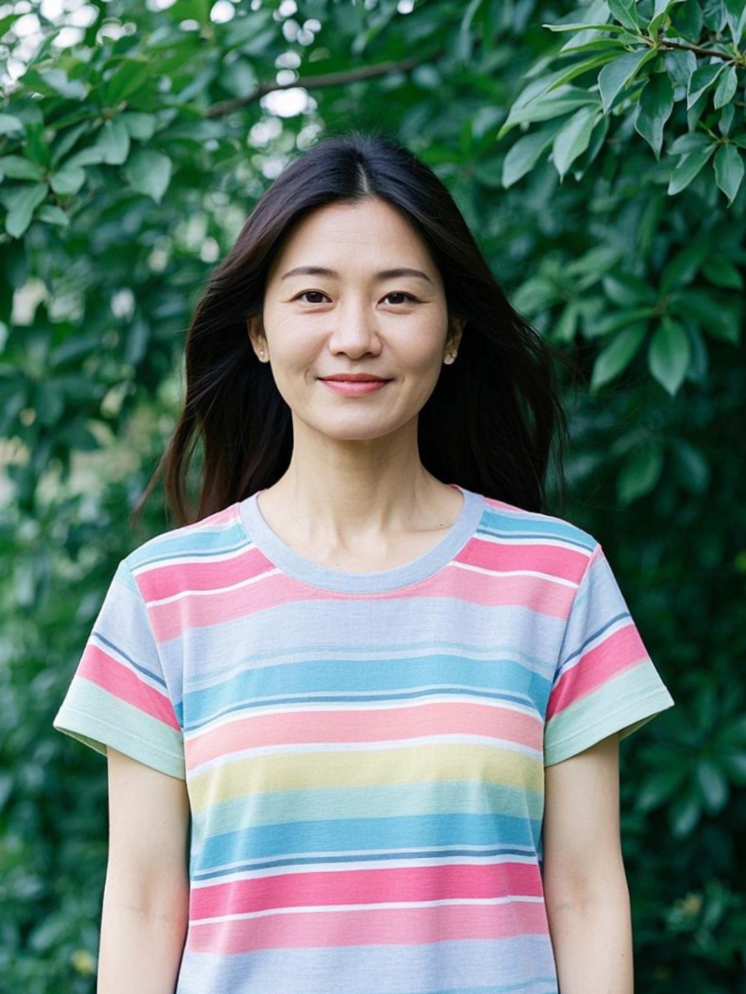 春光里的一抹微笑, 如微风拂过静谧的湖面, 轻轻摇