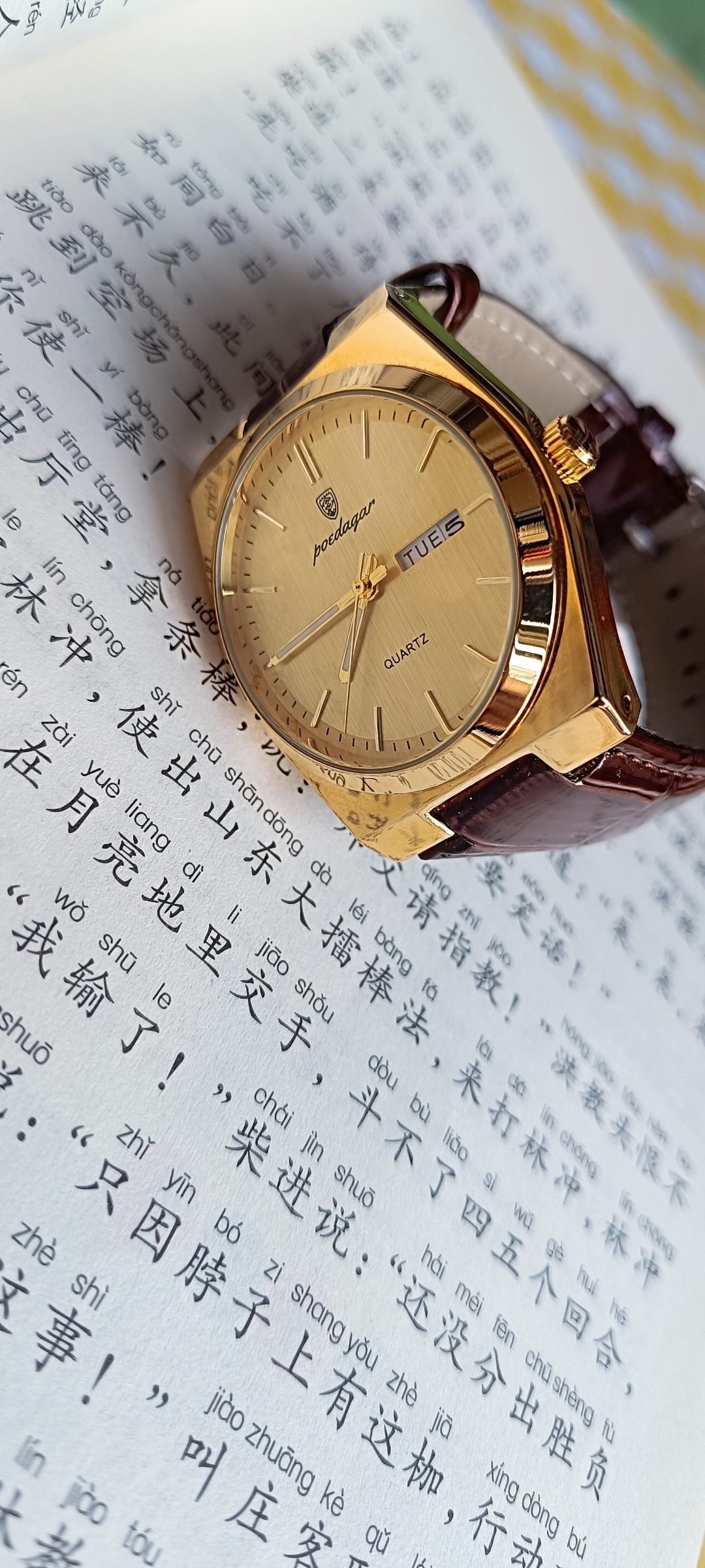 当你戴上这款金色手表去春游,那简直就是时尚与实用的完美结合,让你