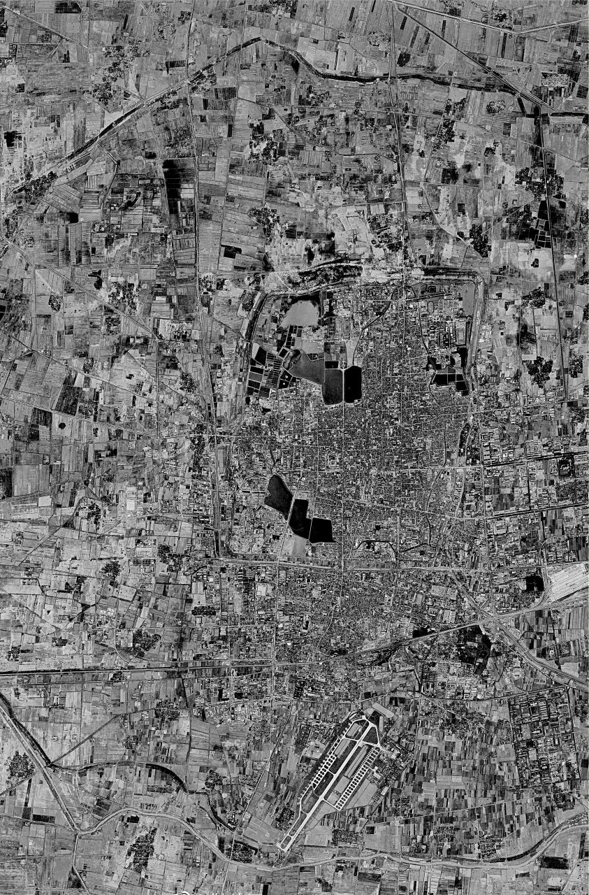 1980年河南省开封市卫星图 —漂亮国锁眼地图