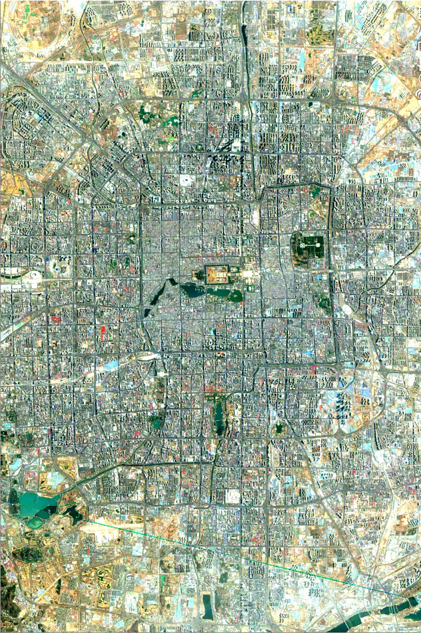 首都北京市最新高清卫星图片(3.10) 2023年3月10日10.