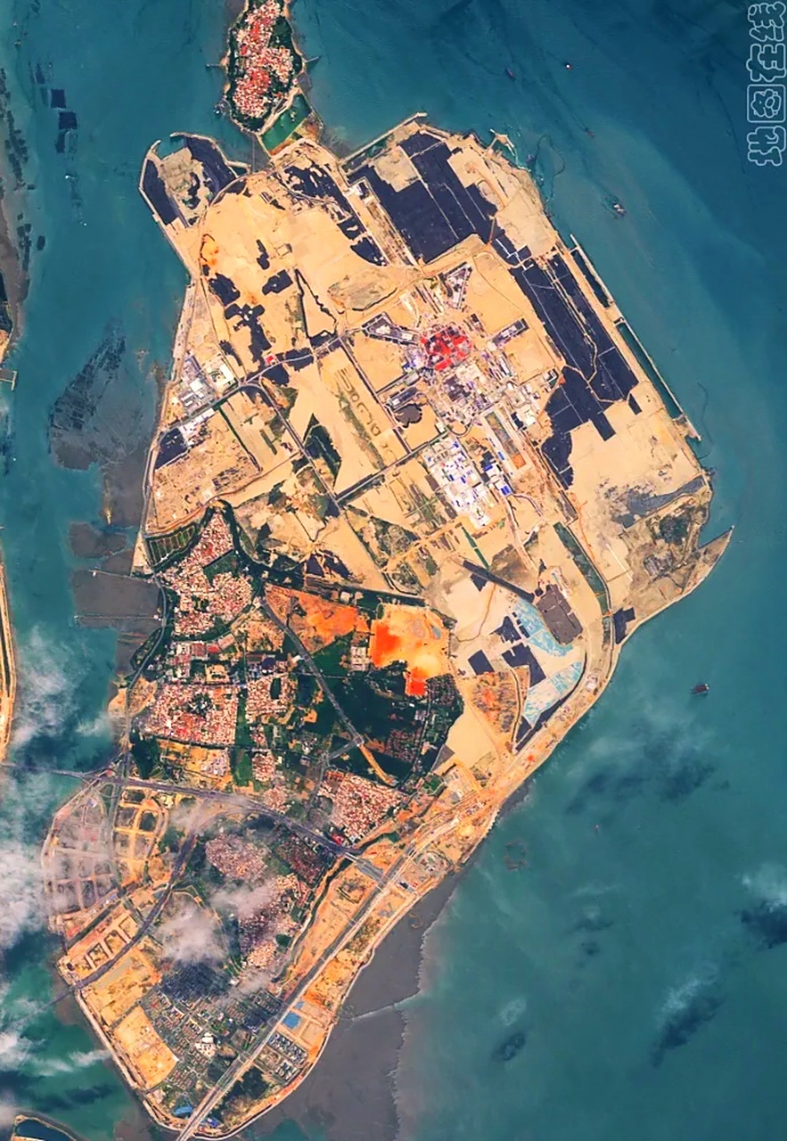 厦门翔安国际机场最近卫星图(5) 2023年5月份拍摄的卫星影像图片,厦门