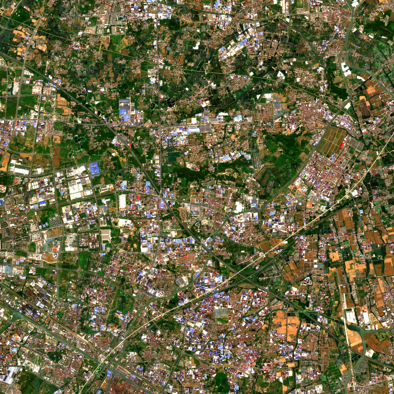 江苏省常州市最近卫星图(6) 2023年6月份卫星影像图片,江苏省地级市