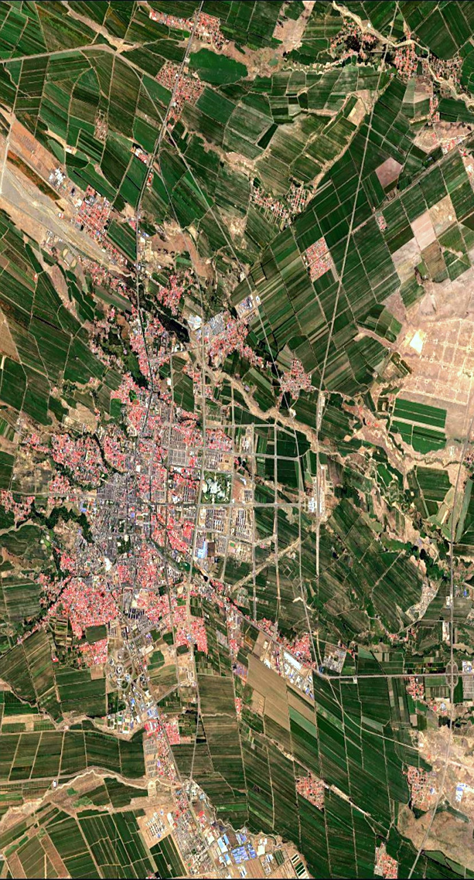 新疆塔城最近卫星图(6.