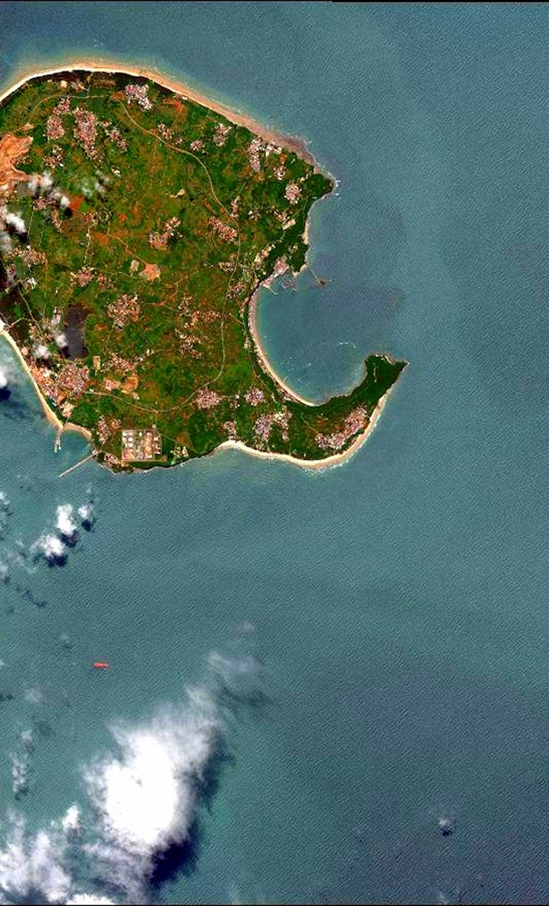 19) 2023年6月19日卫星影像图片,广西壮族自治区北海市海城涠洲岛