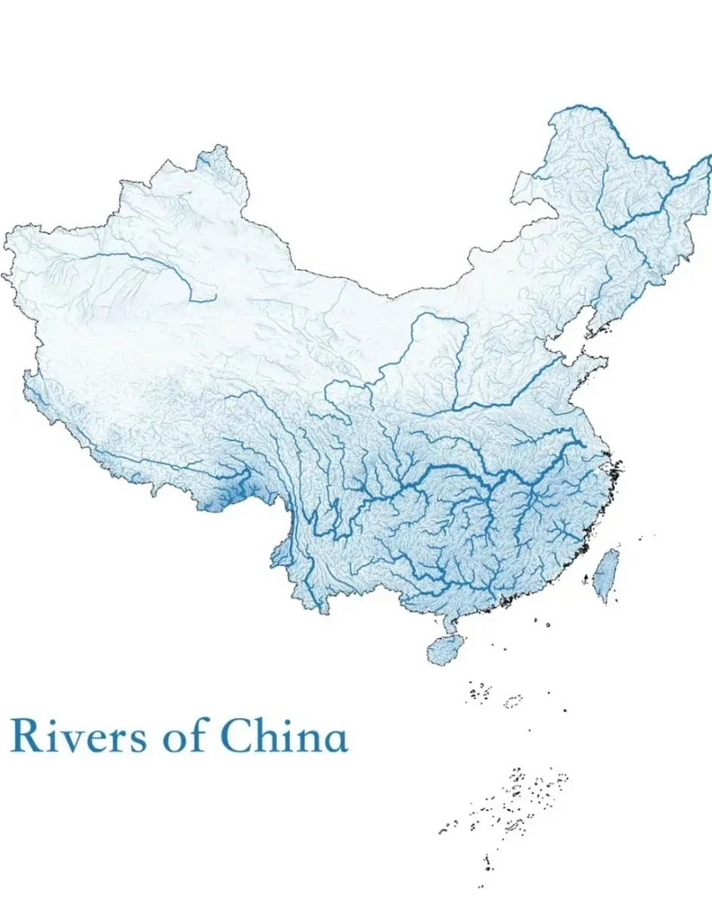 中国水系图
