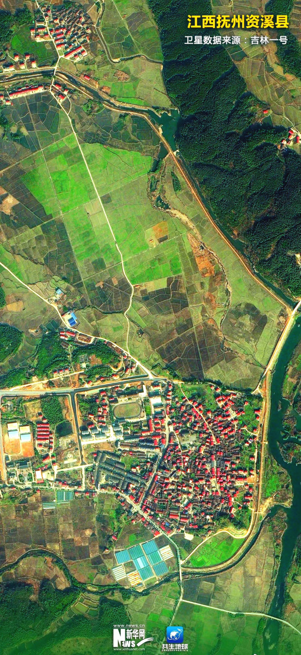 江西省抚州资溪高清卫星图 2023年3月份所拍摄的卫星影像图片,来自