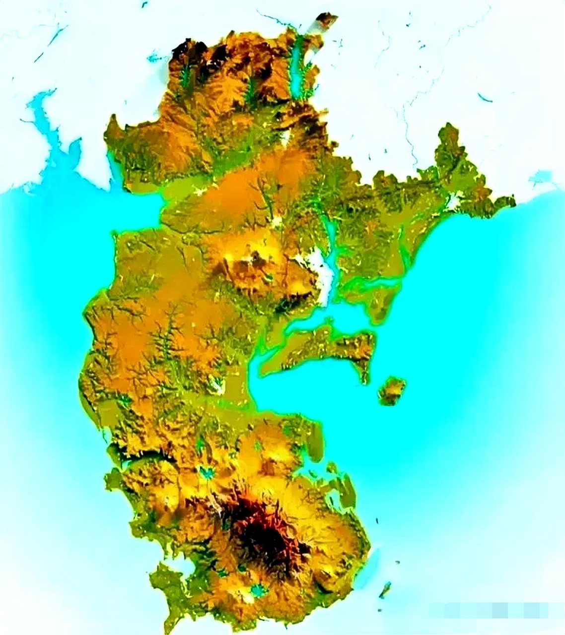 雷州半岛地形地貌图