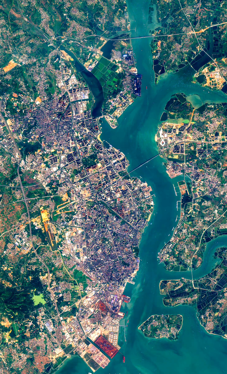 广东省湛江市最近卫星图(11.