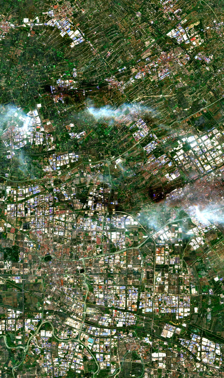 12 2023年7月12日卫星影像图片,江苏省太仓市
